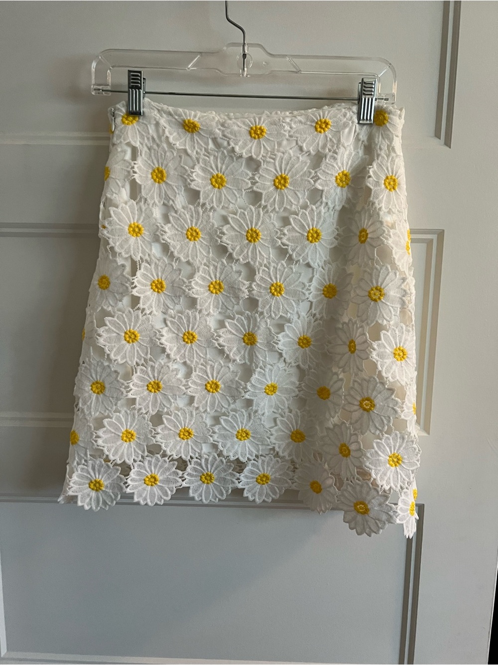 Altard state White Daisy Lace A-Line Skirt with matching top sz M set - Picture 2 of 4
